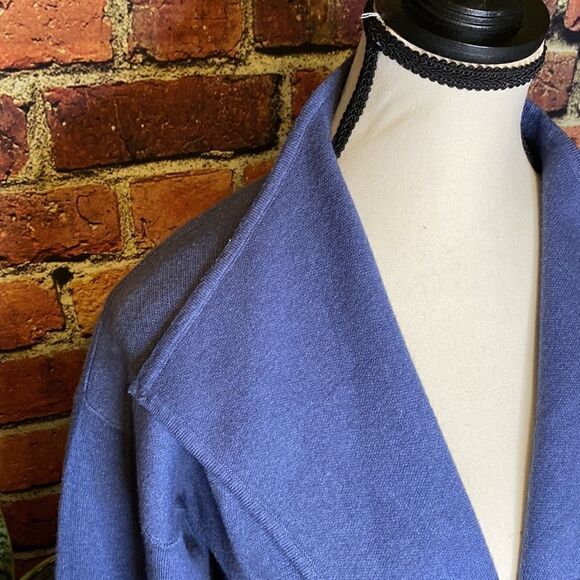 Sioni Athleisure Light Blue Soft Cozy Open Cardigan with Pockets Size M - Picture 3 of 11